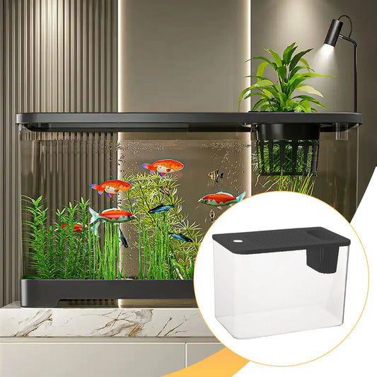 Clear View Reptile Terrarium — Breeding Tank Habitat for Betta Fish, Crayfish, Snake & Chameleon