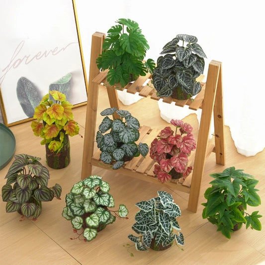 Artificial Reptile Terrarium Plants — Realistic Tropical Leaves for Bearded Dragons & Tree Frogs (10 Styles)