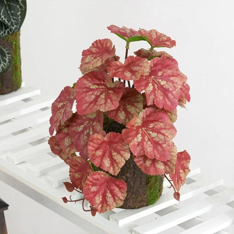 Artificial Reptile Terrarium Plants — Realistic Tropical Leaves for Bearded Dragons & Tree Frogs (10 Styles)