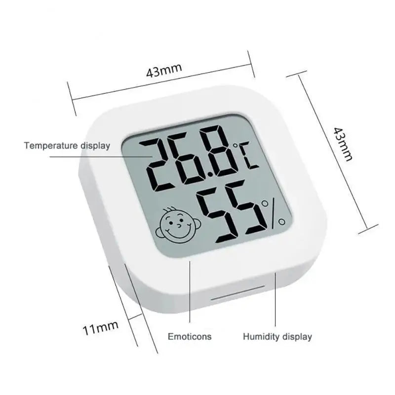 Digital Terrarium Thermometer & Hygrometer — LCD Temperature Humidity Meter for Reptile Tanks