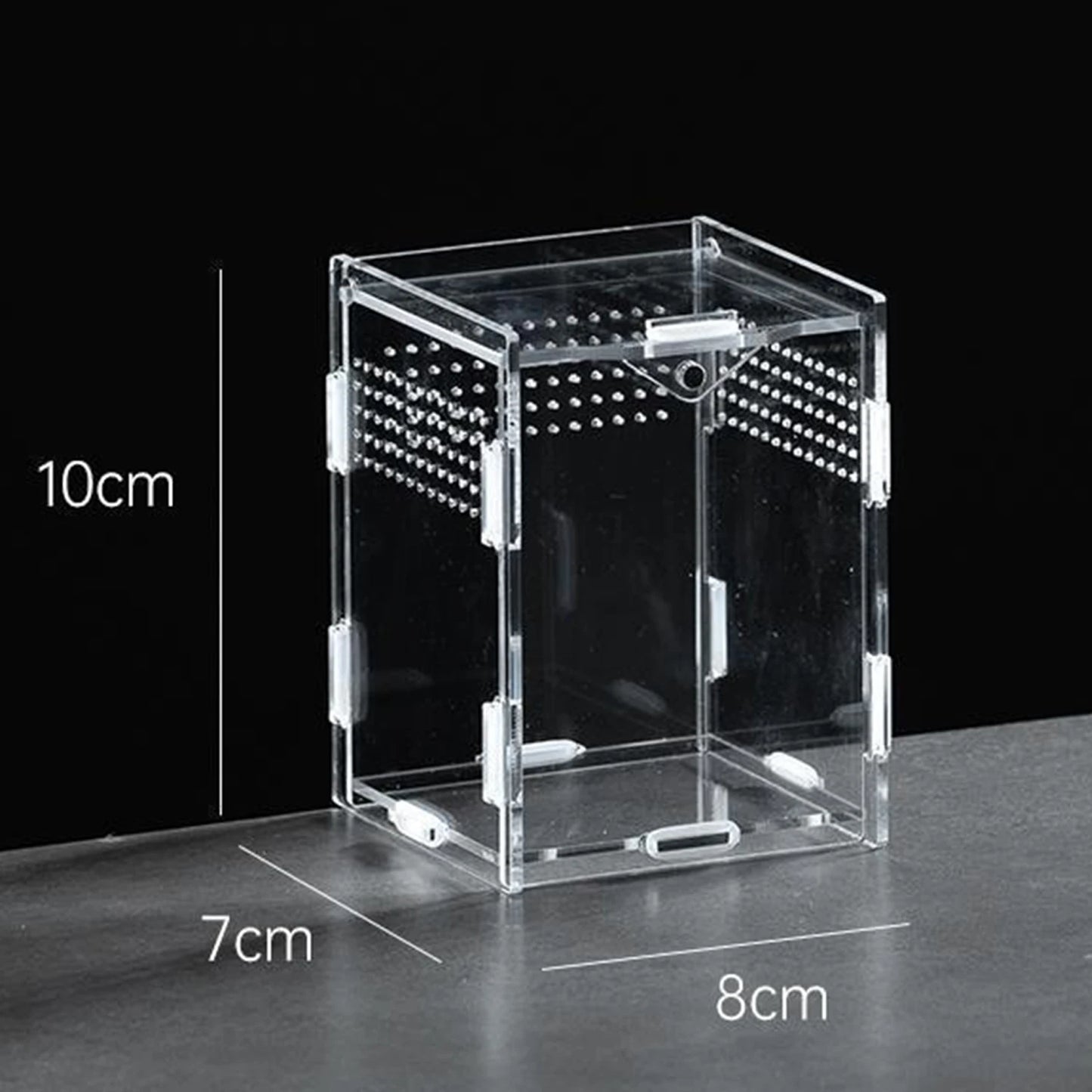 Acrylic Reptile Terrarium Breeding Box — Nano Arboreal Tarantula Enclosure for Bearded Dragon & Reptiles