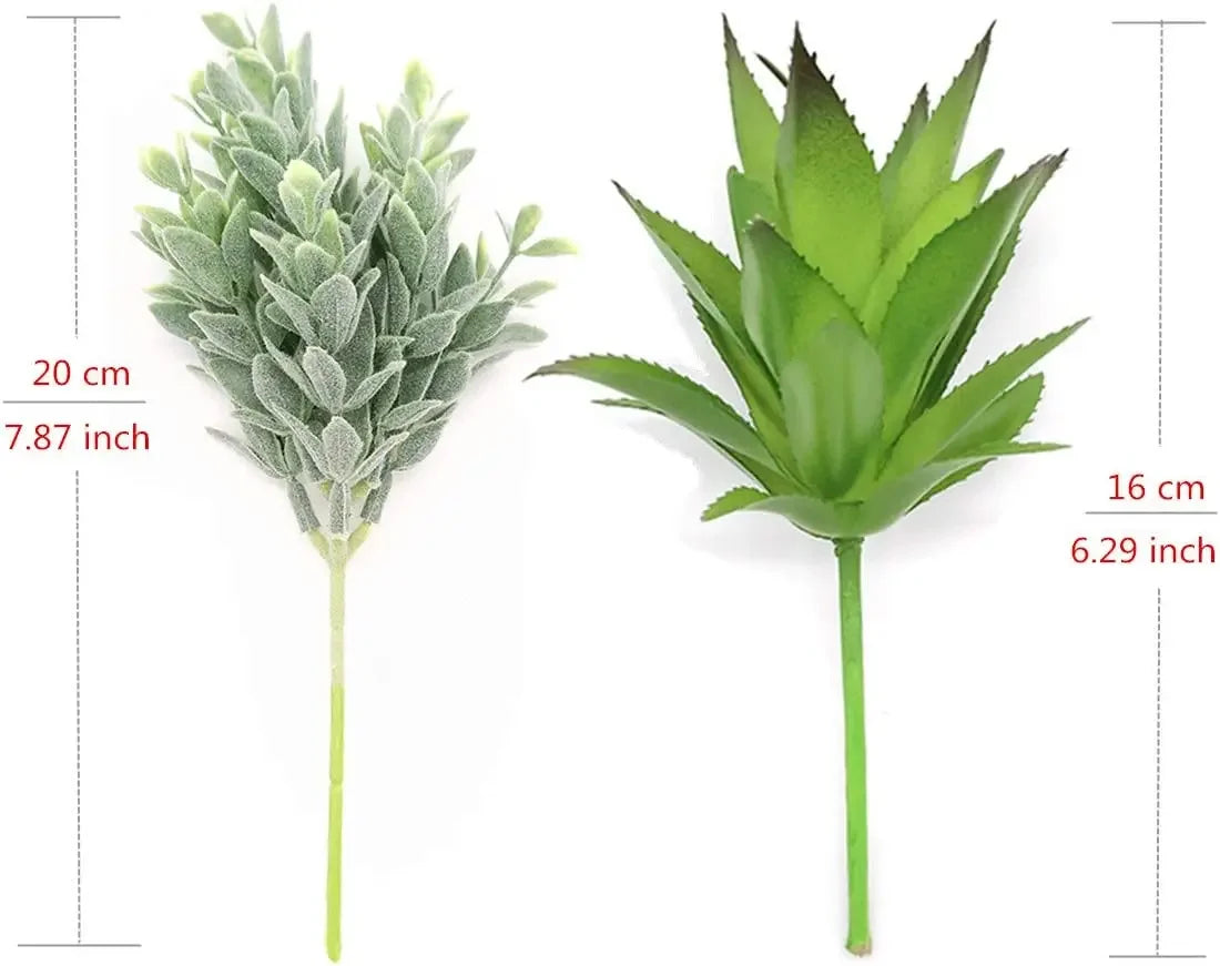 Artificial Air Plants 4 Pack — Faux Tillandsia for Glass Terrarium Decor