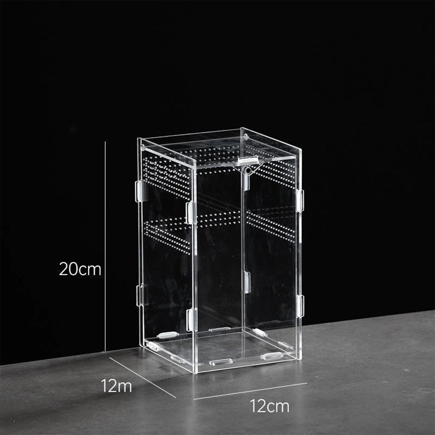 Acrylic Reptile Terrarium Breeding Box — Nano Arboreal Tarantula Enclosure for Bearded Dragon & Reptiles