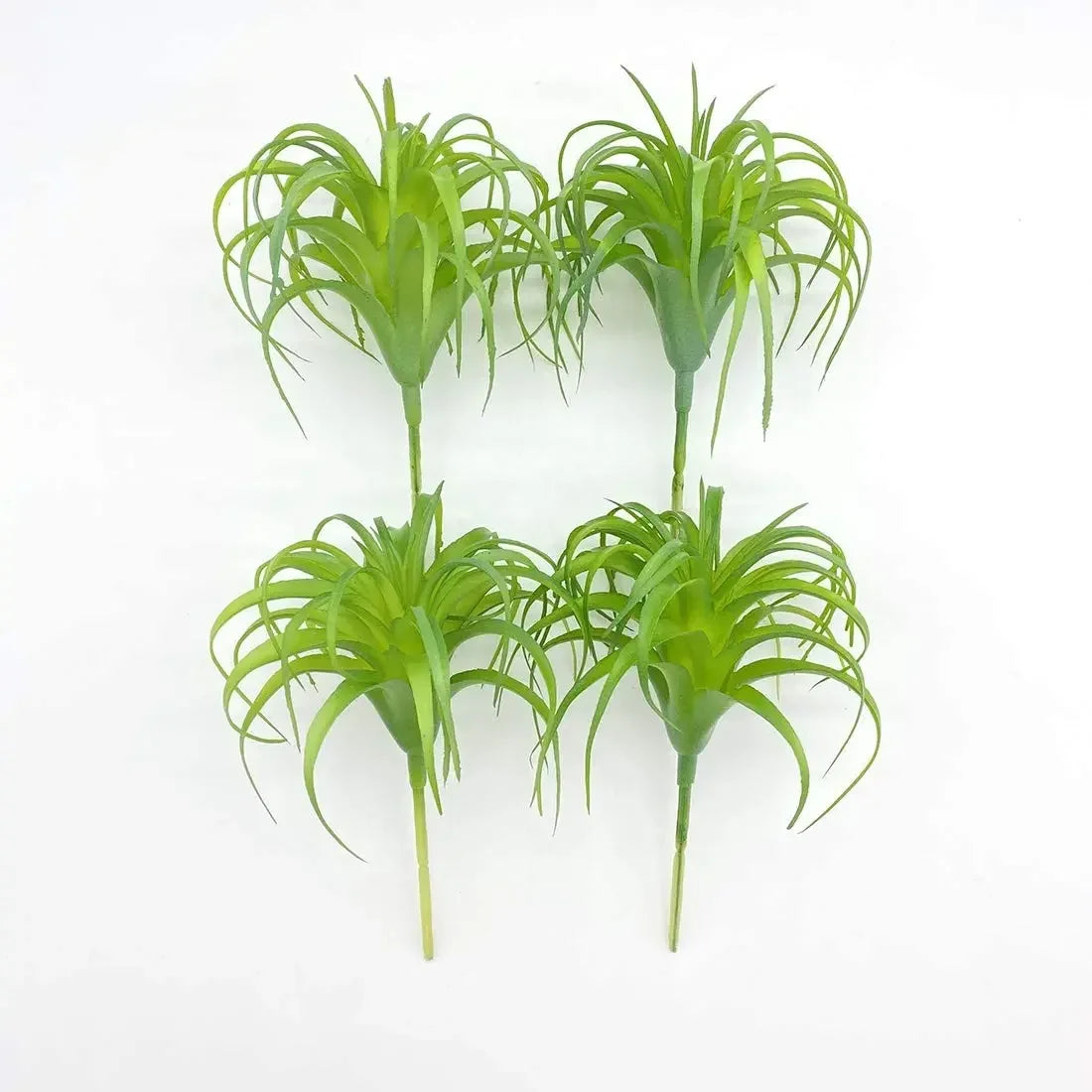 Artificial Air Plants 4 Pack — Faux Tillandsia for Glass Terrarium Decor