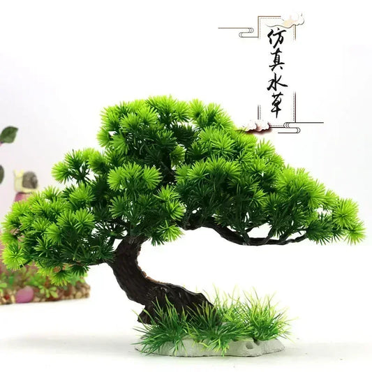 Aquarium Simulation Plants & Ornaments — Plastic Water Plants for Fish Tank Landscaping