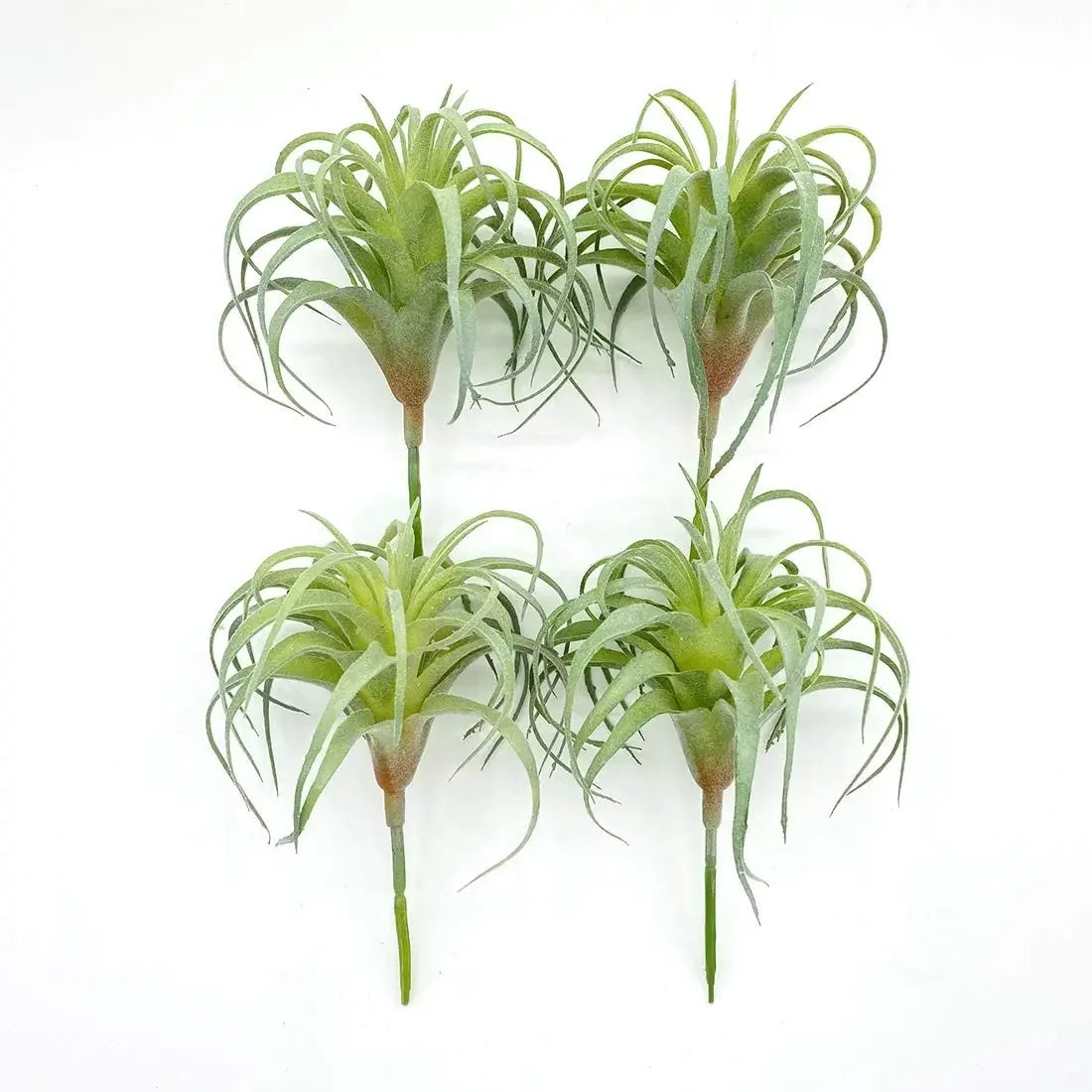 Artificial Air Plants 4 Pack — Faux Tillandsia for Glass Terrarium Decor