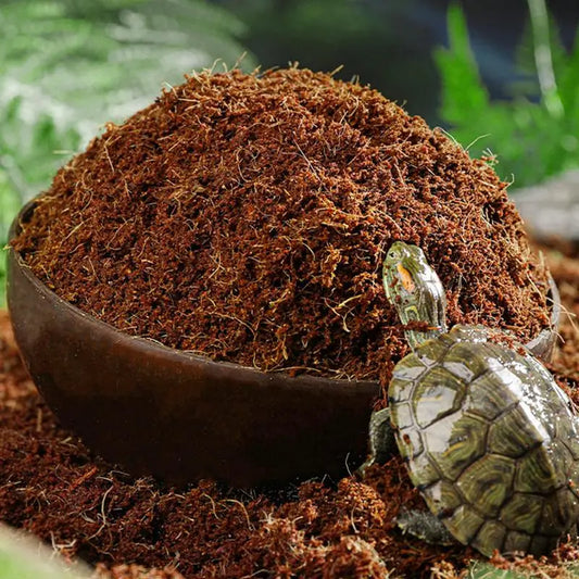 Coco Coir Compressed Reptile Substrate — Snake Bedding & Terrarium Mulch for Geckos, Tortoises & Frogs