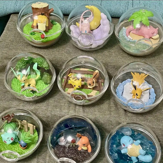 Pokemon Anime Figure Blind Box — Crystal Ball Claw Machine Desktop Ornament Collection Toy