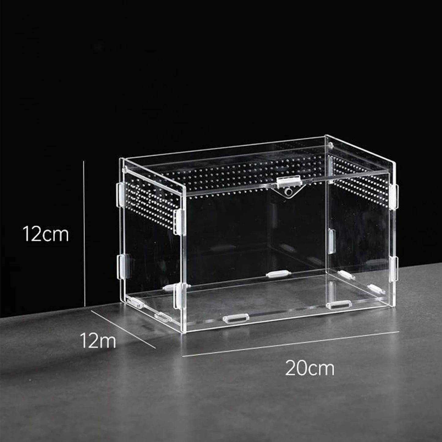 Acrylic Reptile Terrarium Breeding Box — Nano Arboreal Tarantula Enclosure for Bearded Dragon & Reptiles
