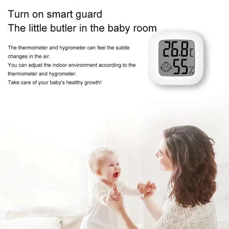 Digital Terrarium Thermometer & Hygrometer — LCD Temperature Humidity Meter for Reptile Tanks