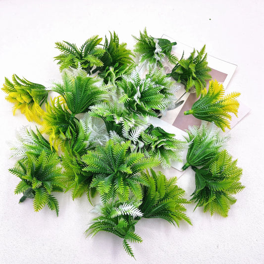 Artificial Mini Pineapple Shrub Plants — Coconut Leaf Simulation Lawn Decor (10pcs)