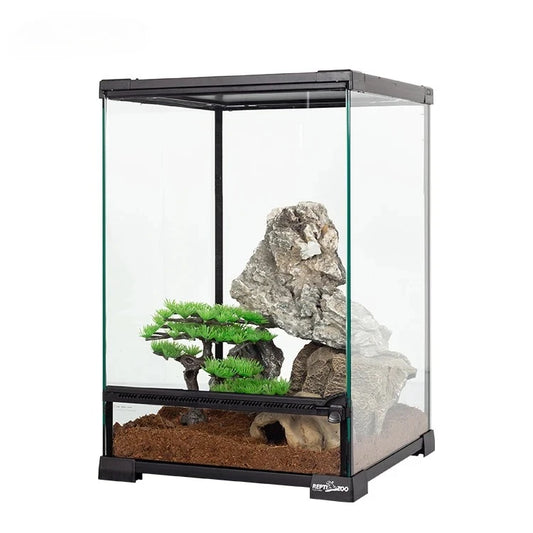 10.7 Gallon Reptile Terrarium — Vertical Glass Snake & Gecko Lizard Enclosure (40.5L)