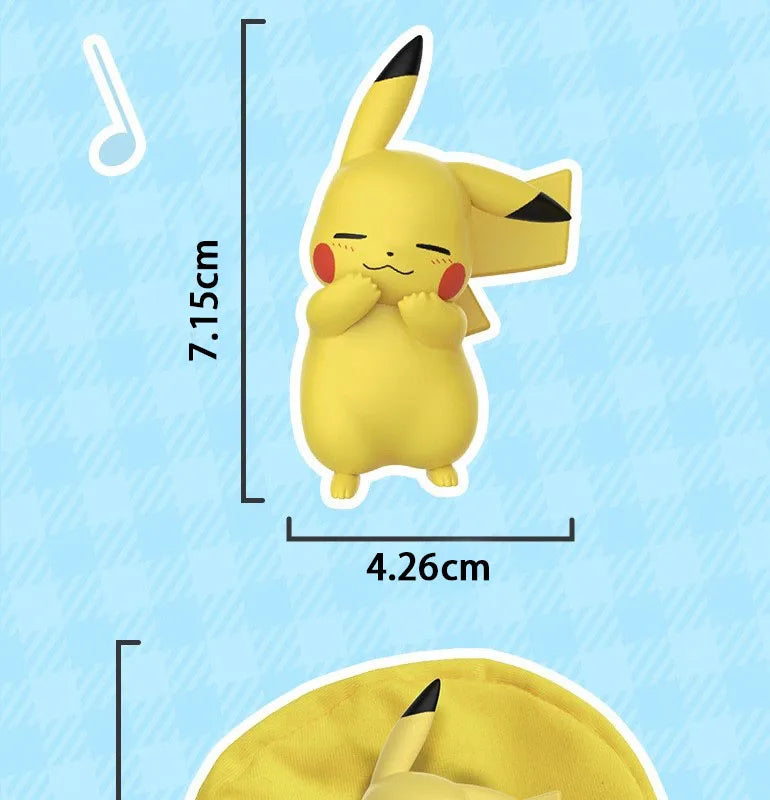 Pokemon Casual Time Figures — Pikachu, Munchlax, Slowpoke, Rowlet & Charmander Sleeping Kawaii Toys (6 Styles)