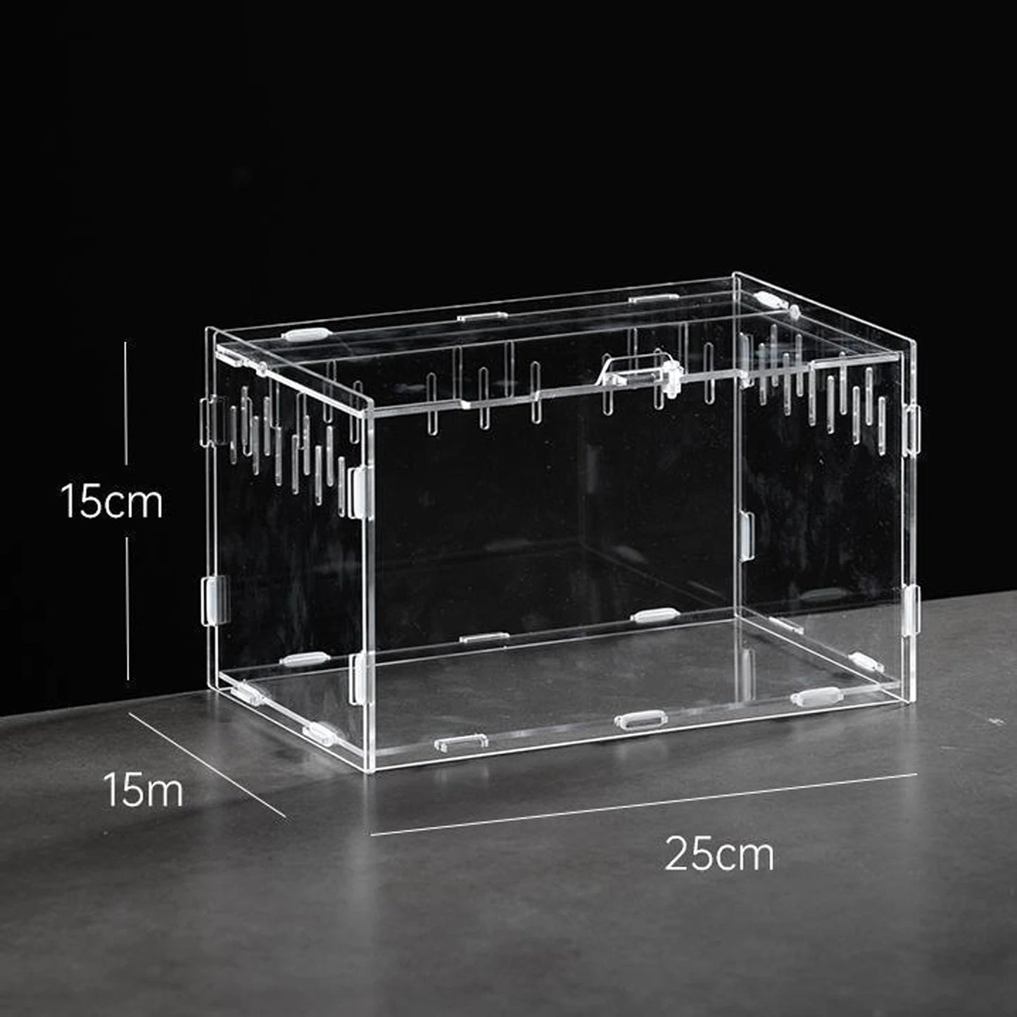 Acrylic Reptile Terrarium Breeding Box — Nano Arboreal Tarantula Enclosure for Bearded Dragon & Reptiles