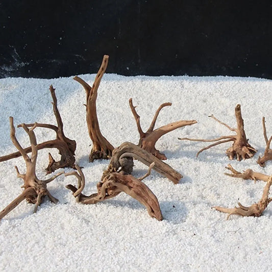 Tree Trunk Micro Landscape Ornament — Reptile Cylinder Driftwood for Fish Tank & Aquarium