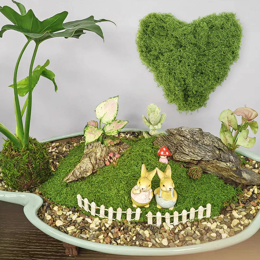 500/30G Artificial Green Plants Eternal Life Moss Mini Landscape Fake Grass DIY Crafts Garden Home Decoration