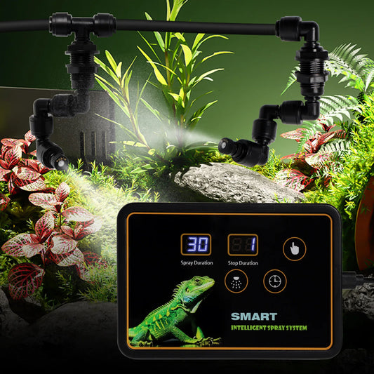 Automatic Reptile Misting System — Electronic Timer Terrarium Humidifier for Lizards & Frogs