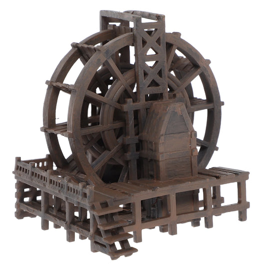 Miniature Waterfall Ornament for Terrarium — Zen Garden Water Wheel Fish Tank Decor