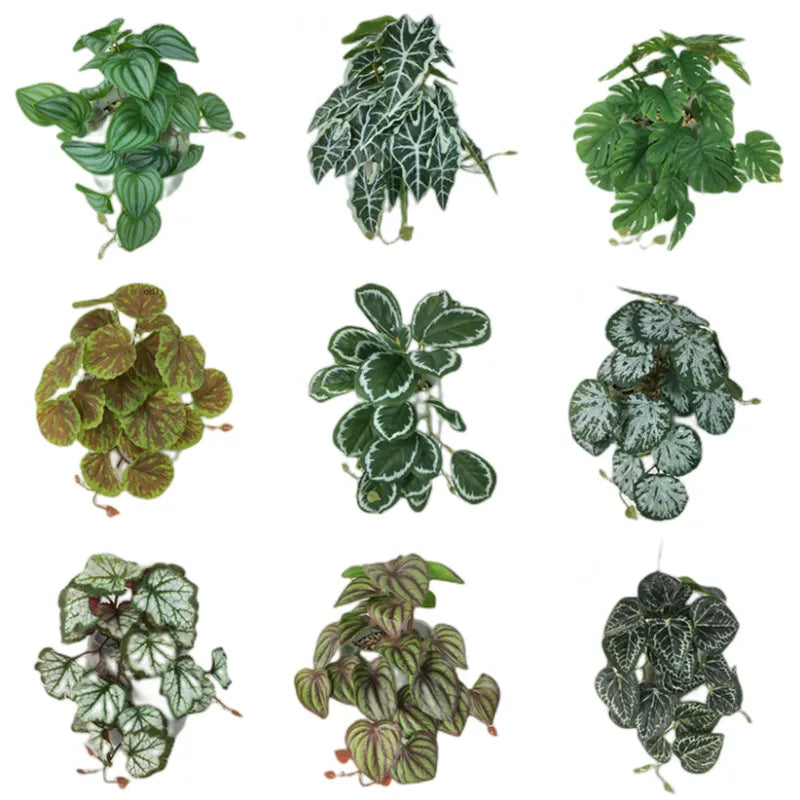 Artificial Terrarium Plants — Realistic Tropical Leaves for Reptile & Plant Tanks