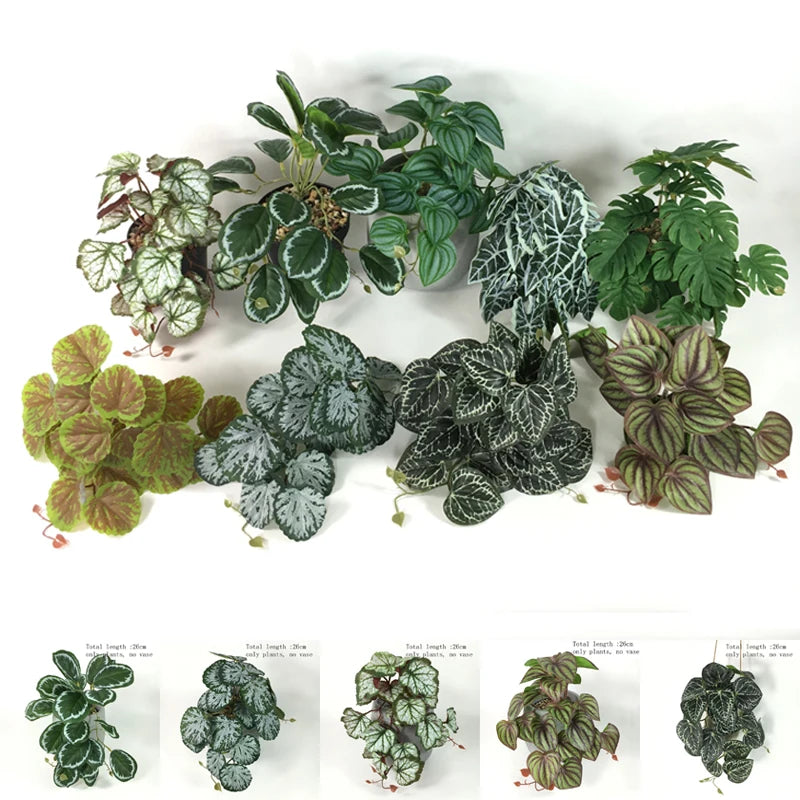 Artificial Terrarium Plants — Realistic Tropical Leaves for Reptile & Plant Tanks