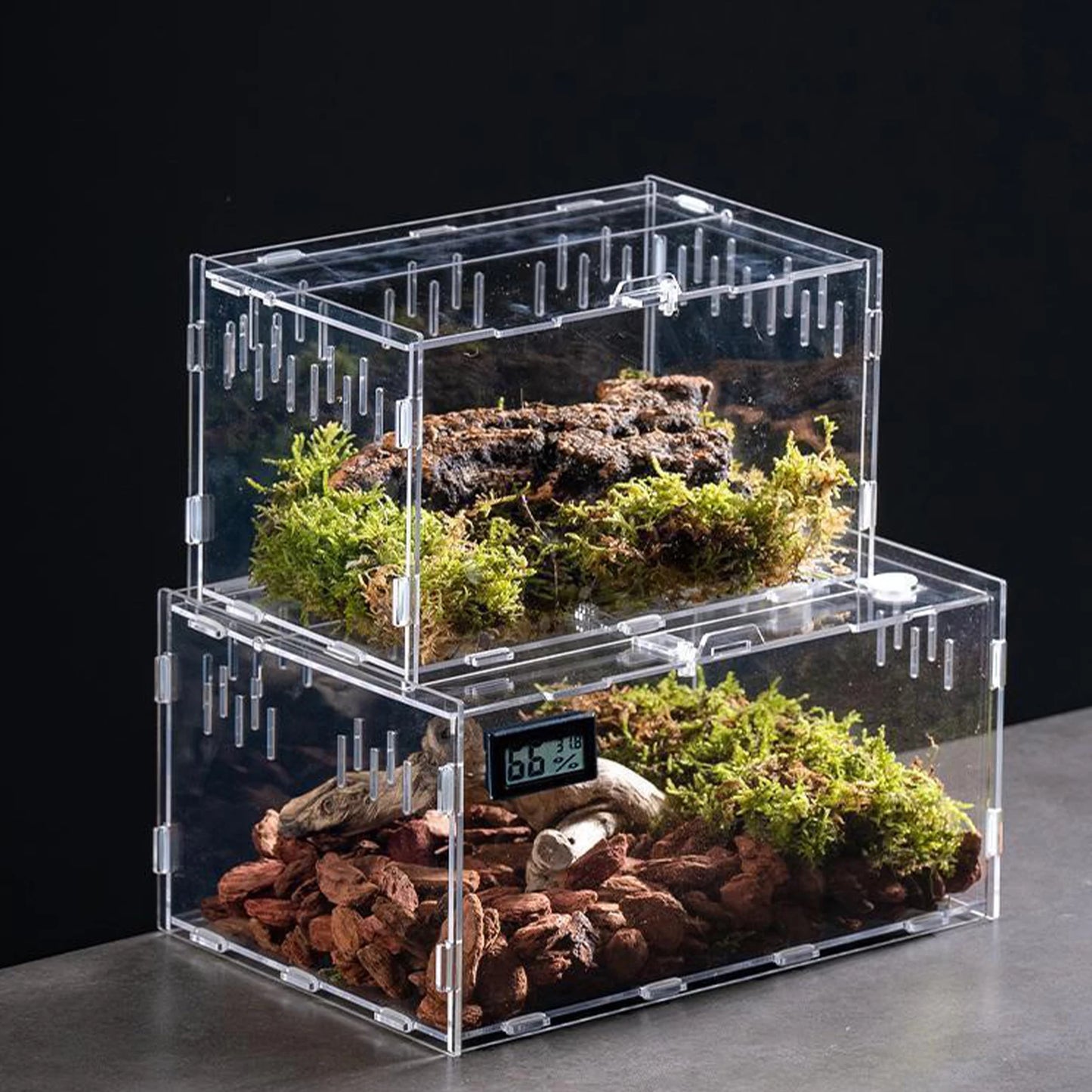 Acrylic Reptile Terrarium Breeding Box — Nano Arboreal Tarantula Enclosure for Bearded Dragon & Reptiles