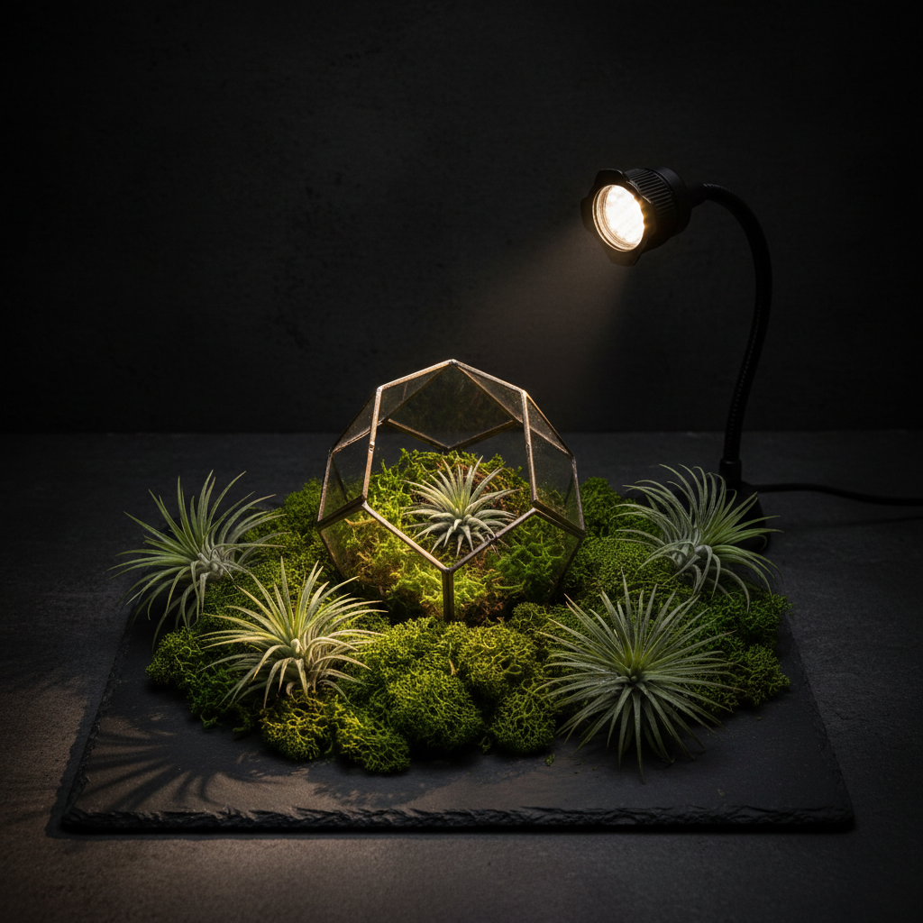 The Geometric Garden — Premium Geometric Glass Terrarium Gift Set