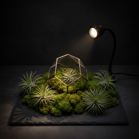 The Geometric Garden — Premium Geometric Glass Terrarium Gift Set