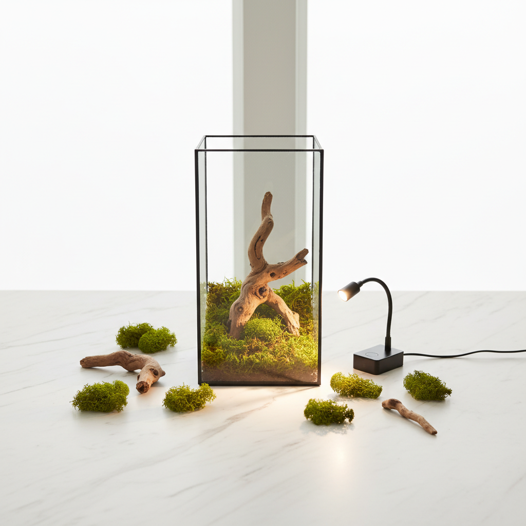 The Desktop Sanctuary — Moss Terrarium Starter Kit